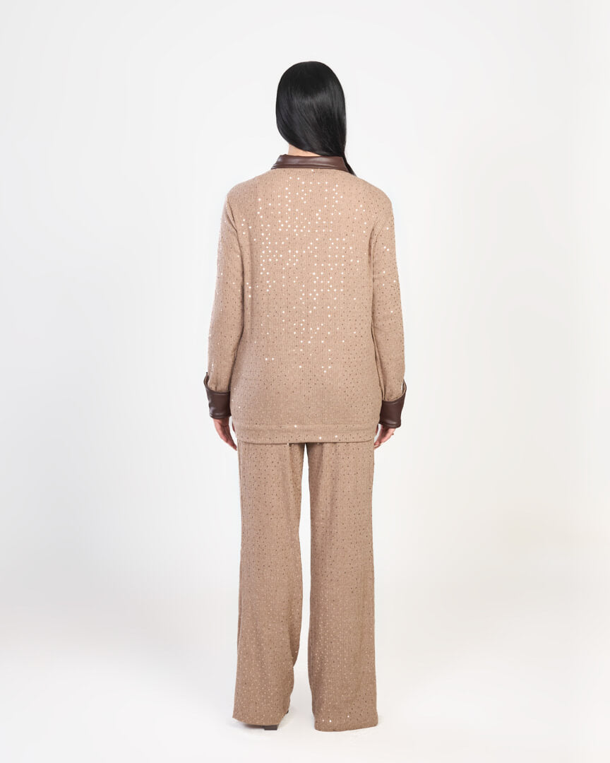 Bianca Knit Wide-Leg Trousers