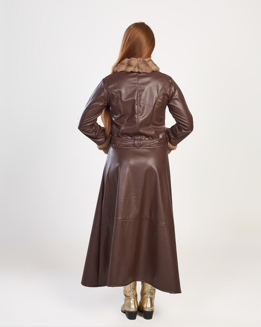 Isabelle Faux Leather Skirt