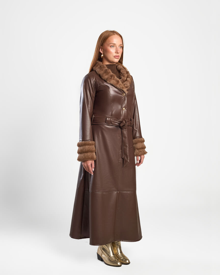 Isabelle Faux Leather Skirt