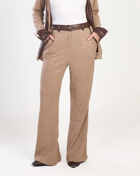 Bianca Knit Flared Pants